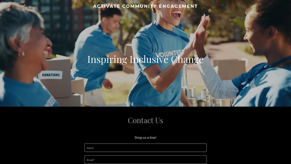 Screenshot of the A.C.E Activate Community Engagement website