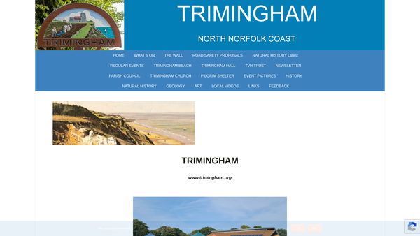 Screenshot of the The Pilgrim Shelter website