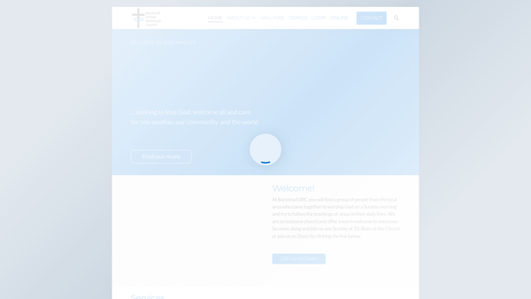 Screenshot of the Banstead United Reformed Church Charity website