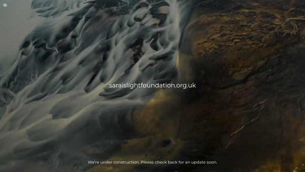 Screenshot of the Sarai's Light Foundation (Slf) website