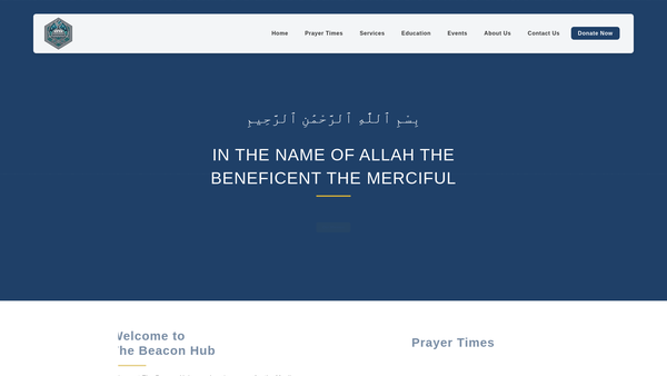 Screenshot of the The Beacon Hub Swansea website