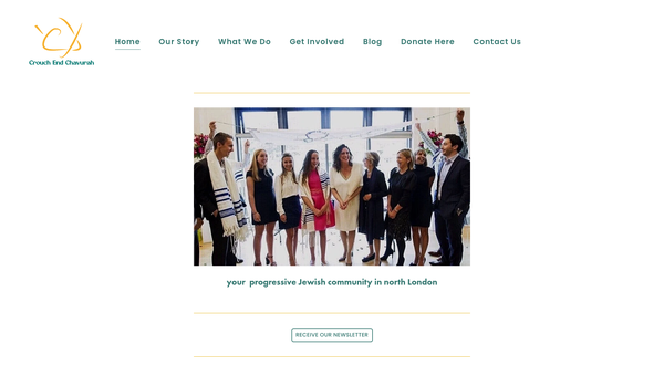 Screenshot of the Crouch End Chavurah website