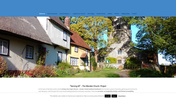 Screenshot of the The Parochial Church Council Of Wendens Ambo In The Diocese Of Chelmsford website