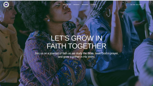 Screenshot of the Redeemed Christian Church Of God (Rccg) Victory Centre, Milton Keynes website