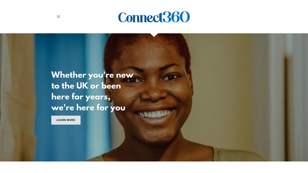Screenshot of the Connect360 website