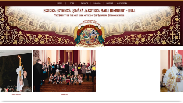 Screenshot of the The Nativity Of The Most Holy Mother Of God Romanian Orthodox Church Hull website
