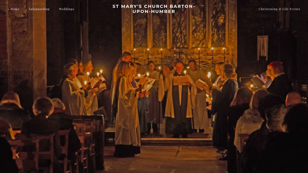 Screenshot of the The Parochial Church Council Of The Ecclesiastical Parish Of Saint Mary The Virgin, Barton-Upon Humber, In The Diocese Of Lincoln website