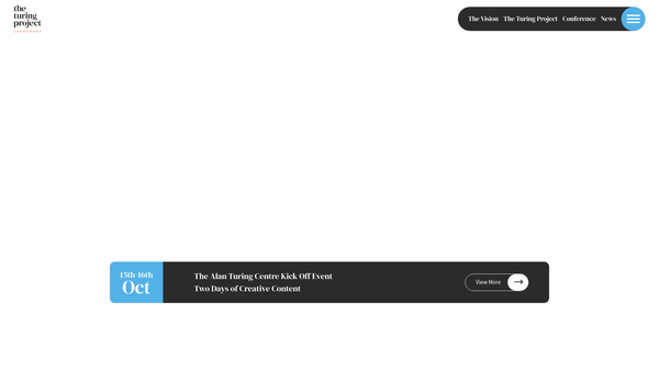 Screenshot of the The Sherborne Turing Foundation website