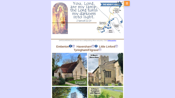 Screenshot of the The Parochial Church Council Of The Ecclesiastical Parish Of Haversham With Little Linford In The Diocese Of Oxford website