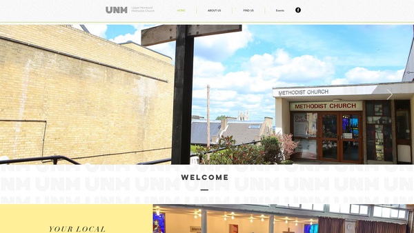 Screenshot of the Upper Norwood Methodist Church website