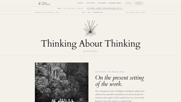 Screenshot of the Friends Of Thinking About Thinking website