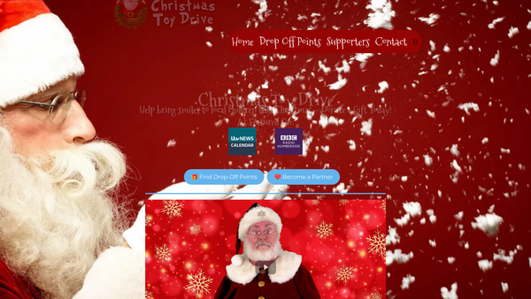 Screenshot of the Christmas Toy Drive CIO website