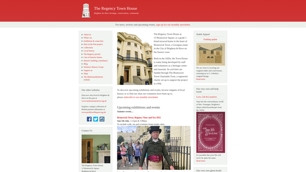 Screenshot of the The Brunswick Town Charitable Trust website