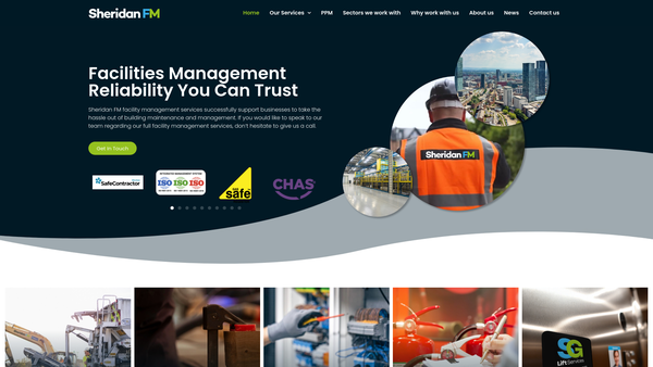 Screenshot of the Sheridan Group Foundation website