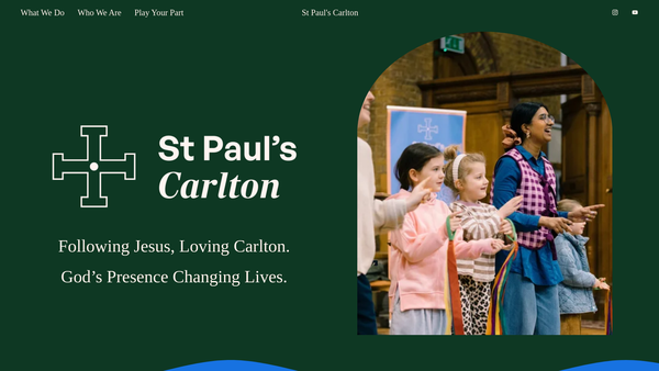 Screenshot of the The Parochial Church Council Of The Ecclesiastical Parish Of St Pauls website