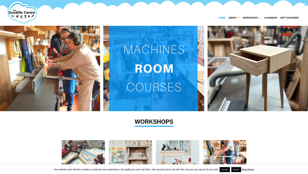 Screenshot of the The Goodlife Centre CIO website