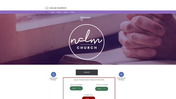 Screenshot of the New Creation Life Ministries Global website