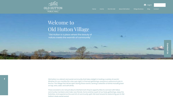 Screenshot of the Public Hall website