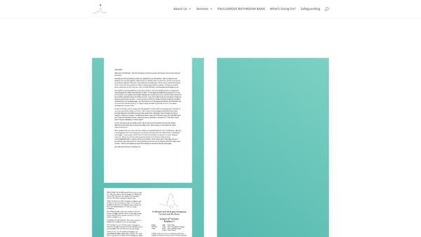 Screenshot of the The Parochial Church Council Of The Ecclesiastical Parish Of Paulsgrove St Michael And All Angels, In The Diocese Of Portsmouth website