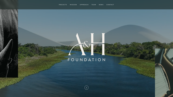 Screenshot of the The A&h Foundation website