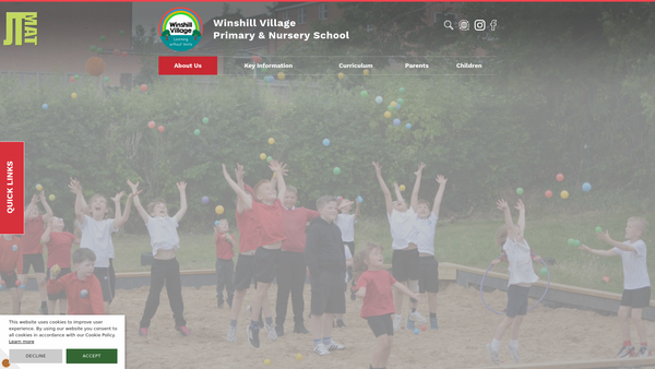 Screenshot of the Winshill Village PTFA website