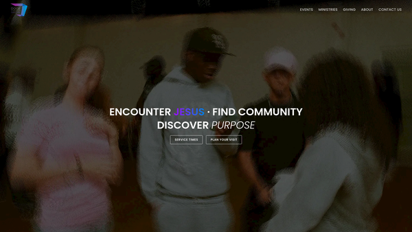 Screenshot of the Door Christian Fellowship UK Dartford Church website