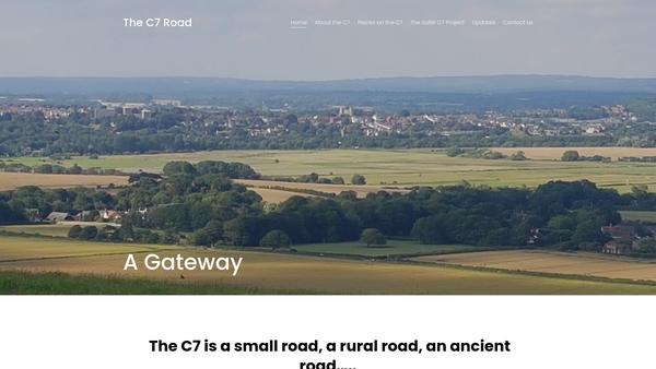 Screenshot of the The Safer C7 Project website