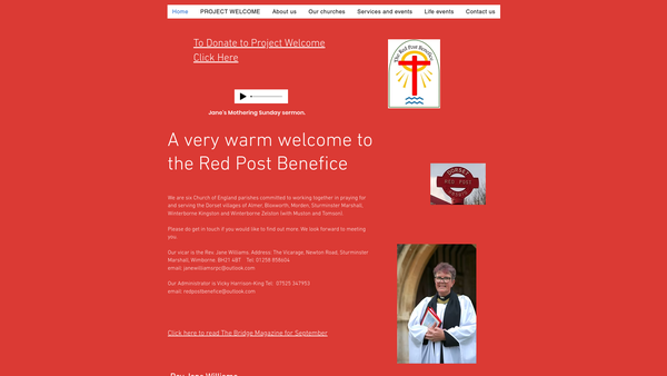 Screenshot of the St Mary The Virgin Sturminster Marshall website