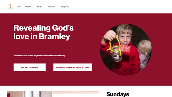 Screenshot of the The Parochial Church Council Of The Ecclesiastical Parish Of St Peter, Bramley, In The Diocese Of Leeds website