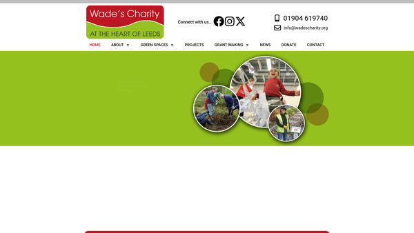 Screenshot of the Charities Of Thomas Wade And Others website