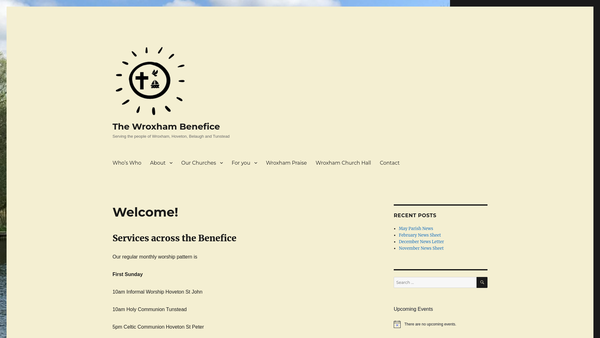 Screenshot of the The Parochial Church Council Of The Ecclesiastical Parish Of Hoveton St John In The Diocese Of Norwich website