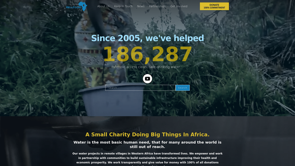 Screenshot of the The Measham Family Christian Foundation website