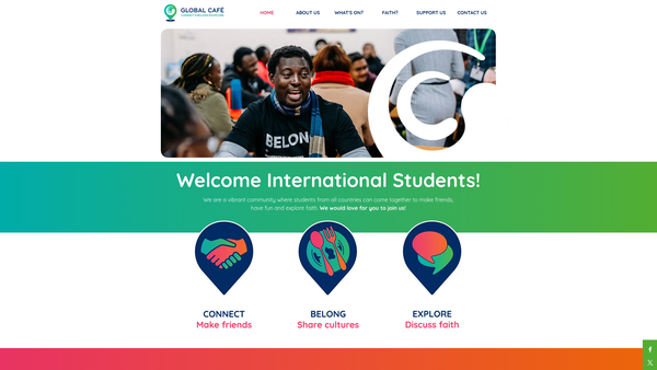Screenshot of the Sherborne Road Church CIO website