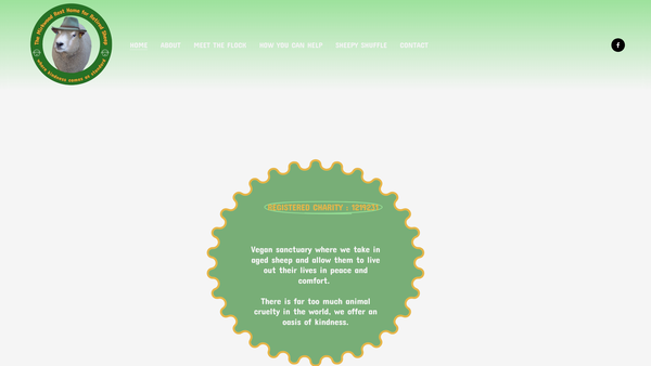 Screenshot of the Mirkwood Rest Home For Retired Sheep CIO website