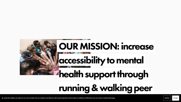 Screenshot of the Run Talk Run website
