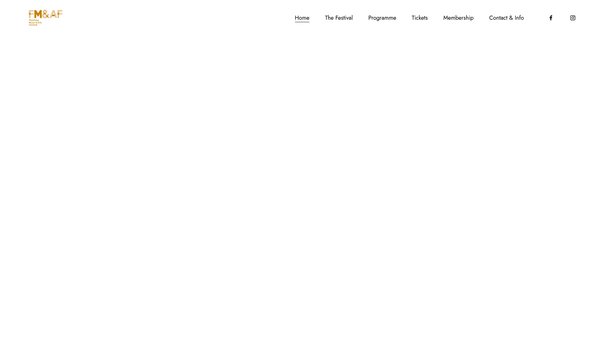 Screenshot of the The Fletching Music And Arts Festival website