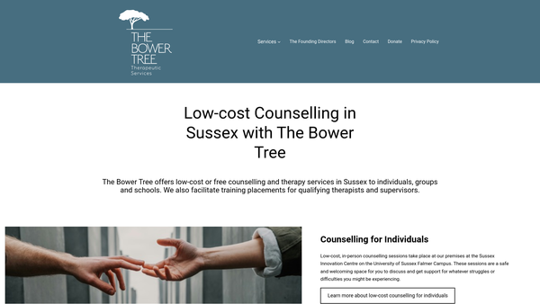 Screenshot of the The Bower Tree CIO website