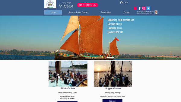 Screenshot of the The Victor 1895 Community Heritage Trust website