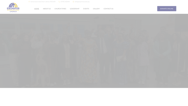 Screenshot of the Eschatos International Ministries website