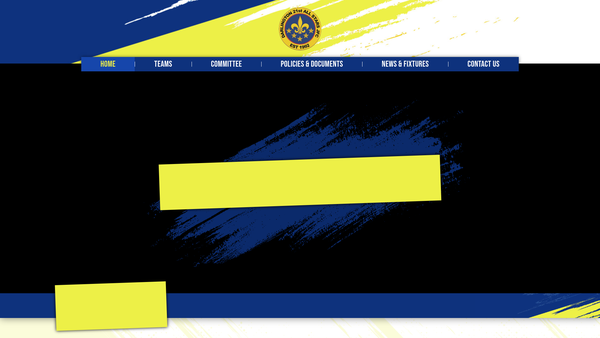 Screenshot of the Darlington 21st Allstars Junior Football Club website