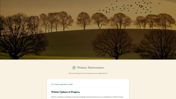 Screenshot of the Pomfret Woodland Community Nursery CIO website