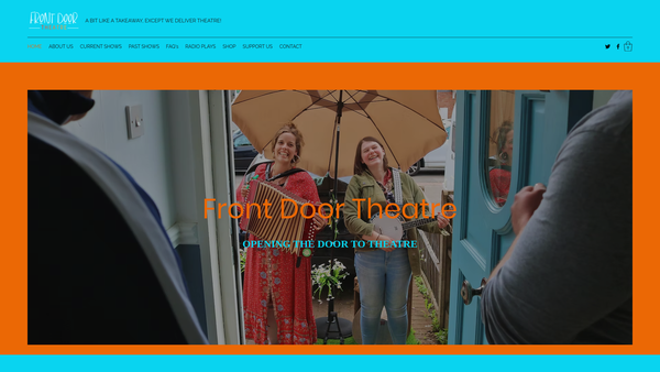 Screenshot of the Front Door Theatre website