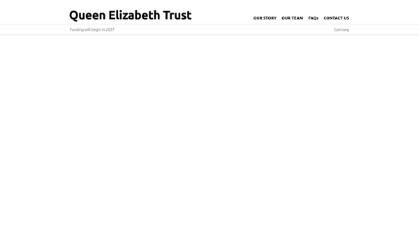 Screenshot of the Queen Elizabeth Trust website