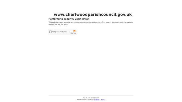 Screenshot of the Recreation Ground Charlwood website