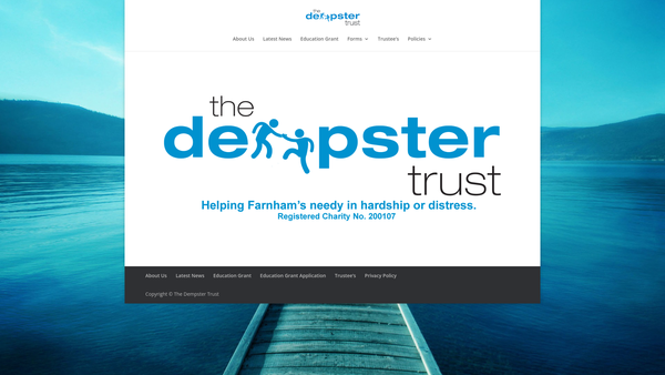 Screenshot of the Dempster Trust website