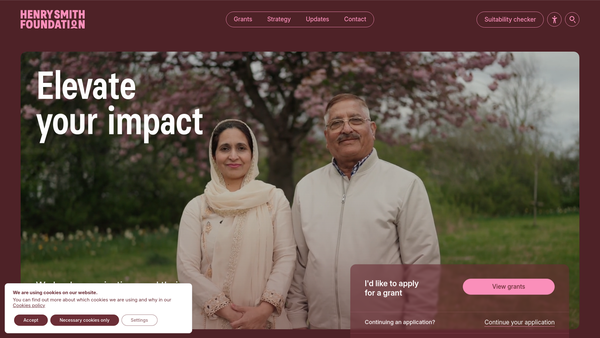 Screenshot of the Henry Smith (Eastbrook Estate) website