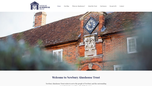 Screenshot of the Newbury Municipal Charities website