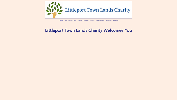 Screenshot of the Littleport Town Lands Charity website