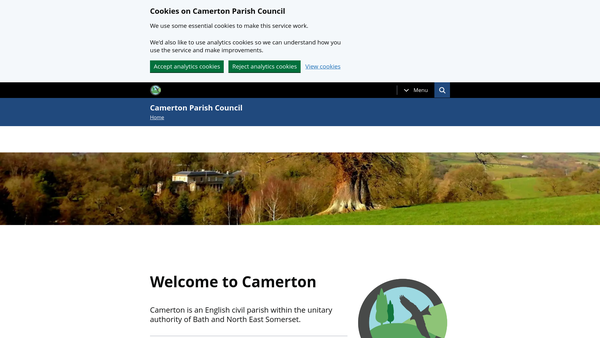 Screenshot of the George Coomb's Charity website