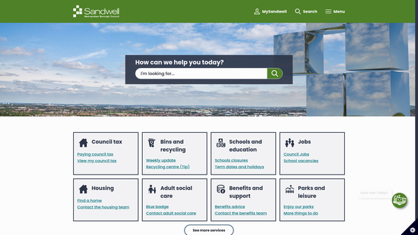 Screenshot of the Barnford Park, Oldbury website